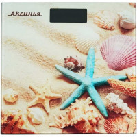 Напольные электронные весы Аксинья КС-6007 Пляж, 180 кг, 26х26 см 0R-00005497