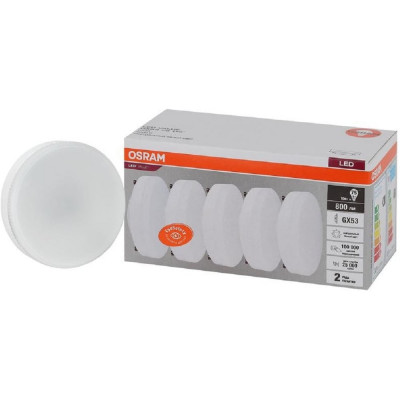 Светодиодная лампа Osram LVGX5375 10SW/840 230V GX53 2X5 RU 4058075584174