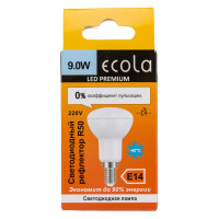 Светодиодная лампа Ecola Reflector R50 LED Premium 9,0W 220V E14 6000K композит 87x50 G4PD90ELC