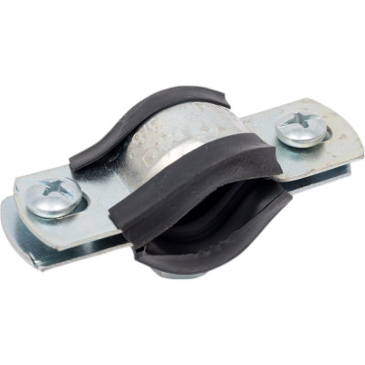 Оцинкованный хомут с резиновым уплотнителем Terma 15-19 мм (3/8), с гайкой М8 24020 28710