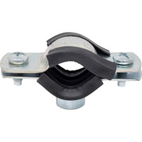 Оцинкованный хомут с резиновым уплотнителем Terma 15-19 мм (3/8), с гайкой М8 24020 28710