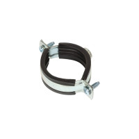 Оцинкованный хомут с резиновым уплотнителем Terma 25-29 мм (3/4), с гайкой М8 24025 28712