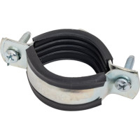 Оцинкованный хомут с резиновым уплотнителем Terma 40-45 мм (1 1/4), с гайкой М8 24031 28714