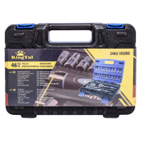 Набор инструмента KingTul 53пр., 1/4, 6-гран., 4-14мм, головки глубокие 6-14мм KT-2531-5 EURO(51110) KT-2531-5 EURO(51110)