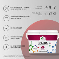 Краска MALARE Евро 20 для стен, потолков и обоев, светло-серый, 13 кг КЕВРО20СВСМ1300