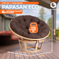 Кресло Tetchair PAPASAN ECO P115-1/SP STD Natural с подушкой, с ремешками, ткань 13763