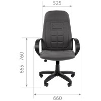 Компьютерное кресло CHAIRMAN 727 TW-11 черное 00-06110220