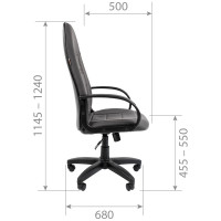 Компьютерное кресло CHAIRMAN 727 TW-11 черное 00-06110220