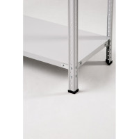 Стеллаж ООО ФУРАМА СТФЛ 1800x1000x400 мм, 4 полки, серый СТФЛ181040-4