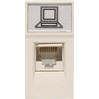 Розетка EKF RJ45 кат. 5e, 1 модуль E1MK015E-135-10