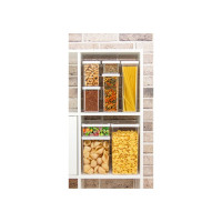 Емкость для сыпучих продуктов IDEA СТЕП 1л 10х10х14см М 1292
