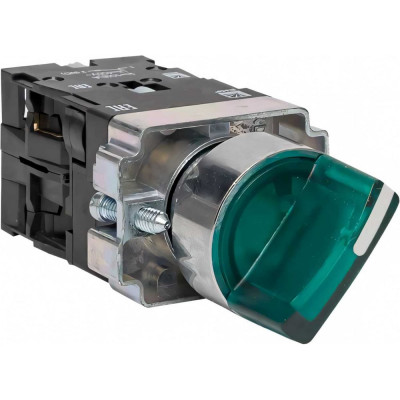 Переключатель EKF BD21 2P c зеленой подсветкой 230В NO PROxima xb2-bk21-g-230