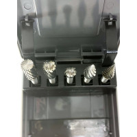 Набор бор-фрез твердосплавных из 5 шт. (B10,C10,D10,G10,M10) х 6 мм Х-образная насечка Sekira 00-00018051