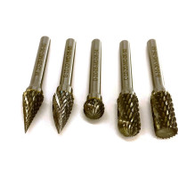 Набор бор-фрез твердосплавных из 5 шт. (B10,C10,D10,G10,M10) х 6 мм Х-образная насечка Sekira 00-00018051