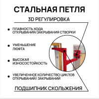 Ревизионный люк под плитку Хаммер Союз 60х60 (ШхВ), алюминиевый, петли на стороне 60 sz66