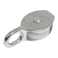Одинарный блок Bohrer пластик, цинк, 1 1/2" 40 мм, под трос 9 мм, 1 шт. BOP-40