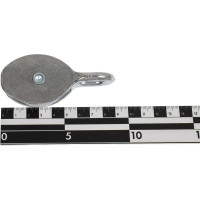 Одинарный блок Bohrer пластик, цинк, 1 1/2" 40 мм, под трос 9 мм, 1 шт. BOP-40