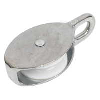 Одинарный блок Bohrer пластик, цинк, 2 1/2" 65 мм, под трос 16 мм BOP-65