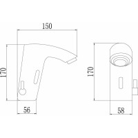 Сенсорный смеситель Savol S-GY8865