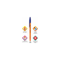 Шариковая ручка BRAUBERG Ultra Orange синяя, узел 0,7 мм, чернила Германия, наконечник Швейцария, 50 шт. 143562