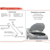 Газовые упоры капота АвтоУпор для Toyota Corolla E160, E170,  E180 2012-2019, 2 шт., UTOCOR013