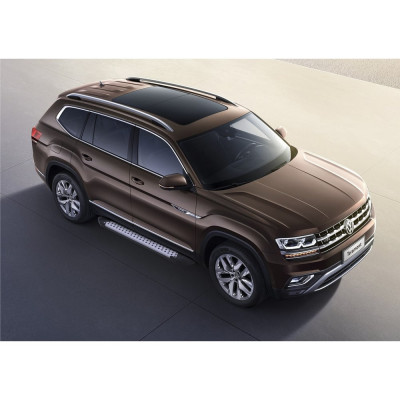 Пороги "Bmw-Style круг" Rival для Volkswagen Teramont 2017-н.в., 193 см, 2 шт., алюминий, D193AL.5805.1