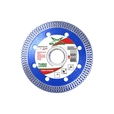 Диск алмазный TURBO SUPREME (115х22.2х1х10 мм) MD-STARS TSPRM11522