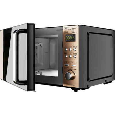 СВЧ Centek черный/золотой, 20 л, 700 Вт, Flat Tray, без поворотного стола, керамика CT-1574
