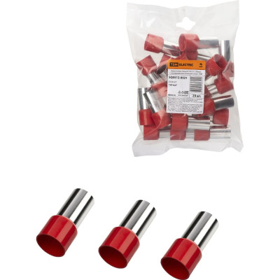 Наконечник-гильза TDM ELECTRIC е120-27 120мм2 с изолированным фланцем (20шт) SQ0512-0031