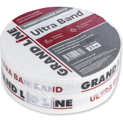 Односторонняя универсальная высокопрочная Лента Grand Line gl ultra band, 50 мм х 25 м 271053
