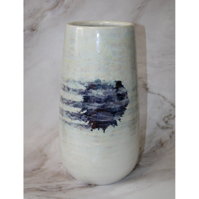 Ваза SCHEURICH Vase Icey керамика, d 19 см, h 35 см, белый океан 068366