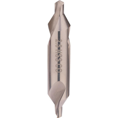 Сверло центровочное тип А 2.5x45.0x6.3 мм DIN333 HSSE-Co5 H-Tools 11-036-LC007