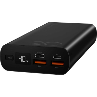 Внешний аккумулятор NAVITEL 20000 mАh алюминий черный PowerBank PWR20 AL BLACK