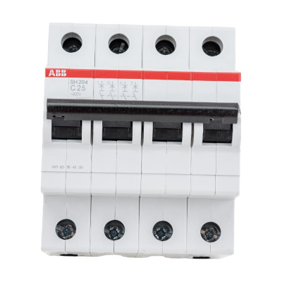 Автоматический выключатель ABB 4-полюсной sh204 c 25 2CDS214001R0254