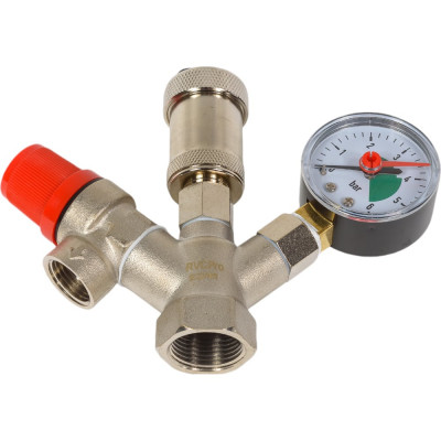 Группа безопасности Rvc COMPACT 3/4 (клапан 1,5 Bar) никелированная 13621