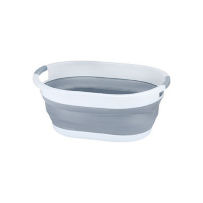 Складной тазик SL силиконовый SM-PR139/GY (серый, 39 литров) SanTrade 4506