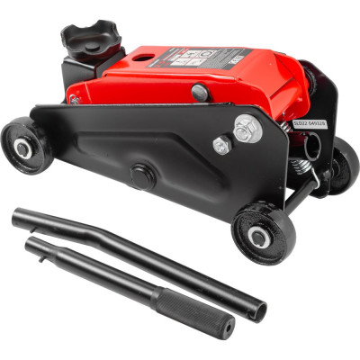 Подкатной гидравлический домкрат BaumAuto 2.5т, h min 140мм, h max 390мм BM-TR20005(52144)