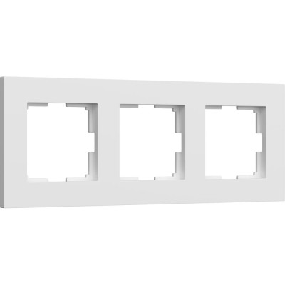 Рамка WERKEL на 3 поста slab (белый матовый) a062796