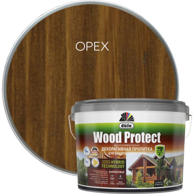 Пропитка Dufa WOOD PROTECT орех, 9 л МП00-011081