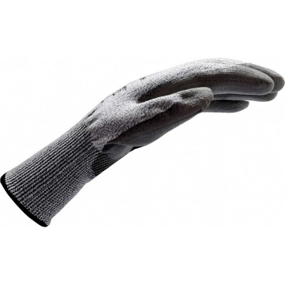 Перчатки защитные противопорезные MTE HDPE/PU серые D р.9 2899407109