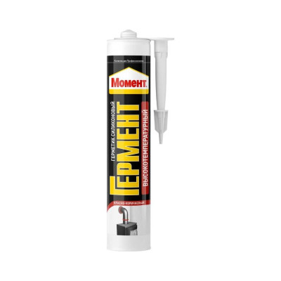 Силиконовый герметик МОМЕНТ Гермент высокотемпературный, красно-коричневый, 300 мл 3001527