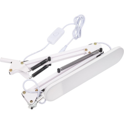 Настольный светодиодный светильник IN HOME plus ссc-05б 12вт 6500к 500лм, usb, с адаптером, на струбцине, белый 4690612045337