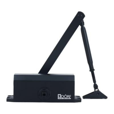Дверной доводчик DORF economy l-8223 80 кг, черный , 1 к - 1 шт. eco L8223_black_eco