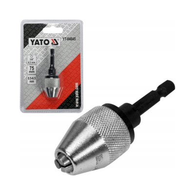 Патрон самозажимной для дрели 0.5-6.5 мм HEX YATO YT-04645