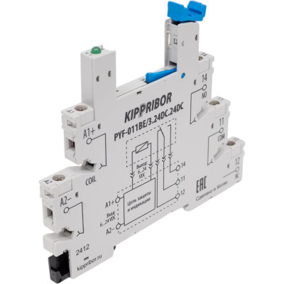 Колодка для реле sr KIPPRIBOR pyf-011be/3.24dc.24dc 1-конт 101354