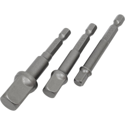 Набор переходников 1/4"DR, 3/8"DR, 1/2"DR, 3 предмета TOLSEN 77864