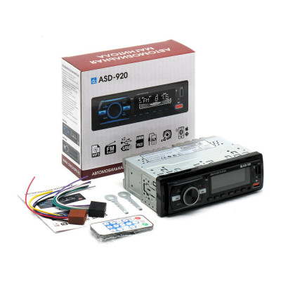 Магнитола Вымпел ASD-920 FM/USB/AUX/bluetooth пульт дистанционного управления 4084