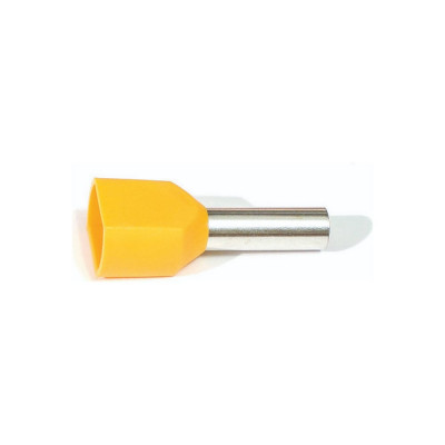 Втулочный изолированный наконечник DORI НШВИ-2 2x4мм2, l=8мм 49111