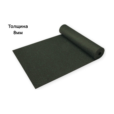 Рулонное резиновое покрытие Alegria color 850 8 мм, зеленый, 7,5 м х 1,20м (9м2) 8.7.5.850Bg