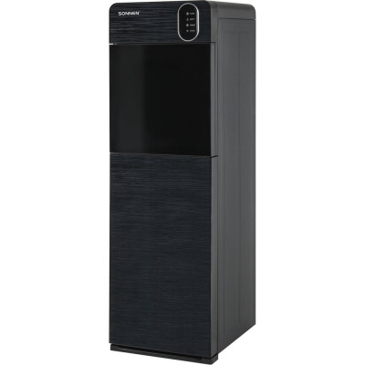 Напольный кулер для воды SONNEN FSE-03Bi нагрев/охлаждение, нижняя загрузка, 3 крана, графит 455744